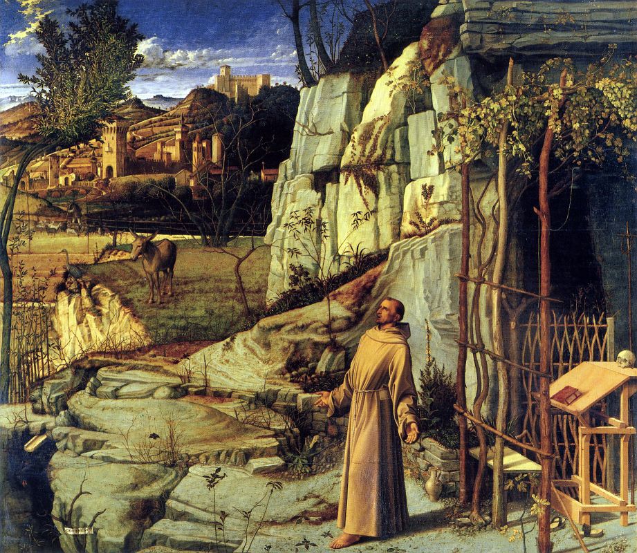 09-1 St Francis in the Desert - Giovanni Bellini 1480 Frick Collection New York City